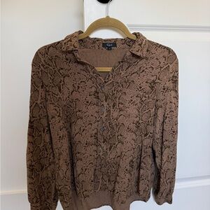 Rails Noemi Snake Print Blouse | S